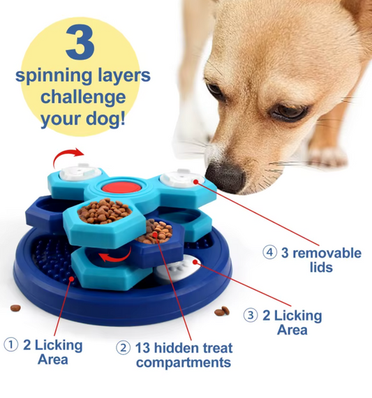 Level 4 Dog Puzzle Feeding Toy – Boredom Relief