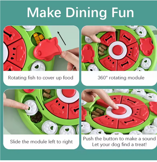 Level 3 Slow Food Puzzle Feeder – Anxiety Relief