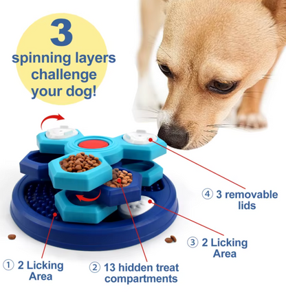 Level 4 Dog Puzzle Feeding Toy – Boredom Relief