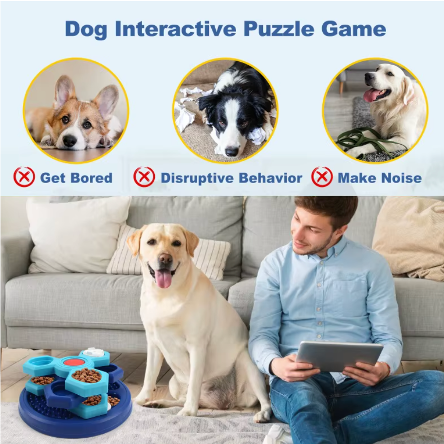 Level 4 Dog Puzzle Feeding Toy – Boredom Relief