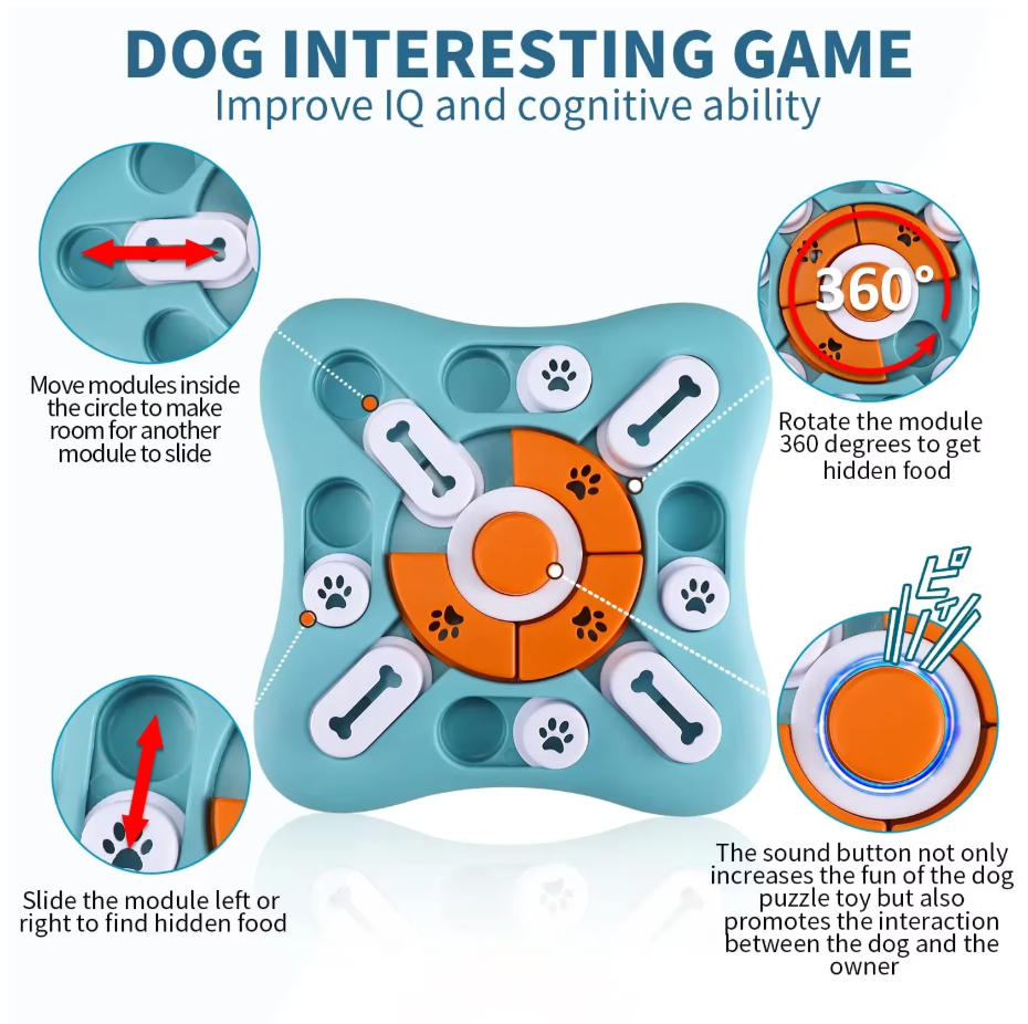 Level 5 IQ Training Dog Puzzle Toy - Mental Stimulation & Enrichment